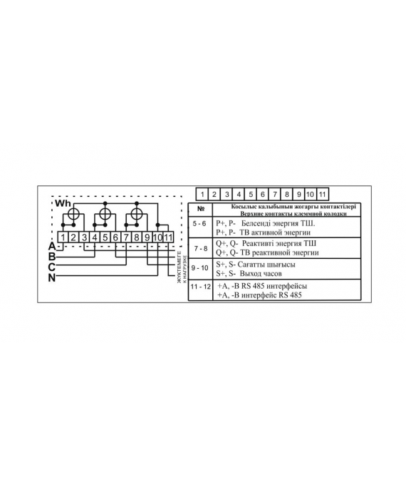 Счетчик электронный 3фаз. многотарифный с функцией PLC ДАЛА СА4-Э720 ТХ Р PLC IP П RS 3x220/380V 5(60)A
