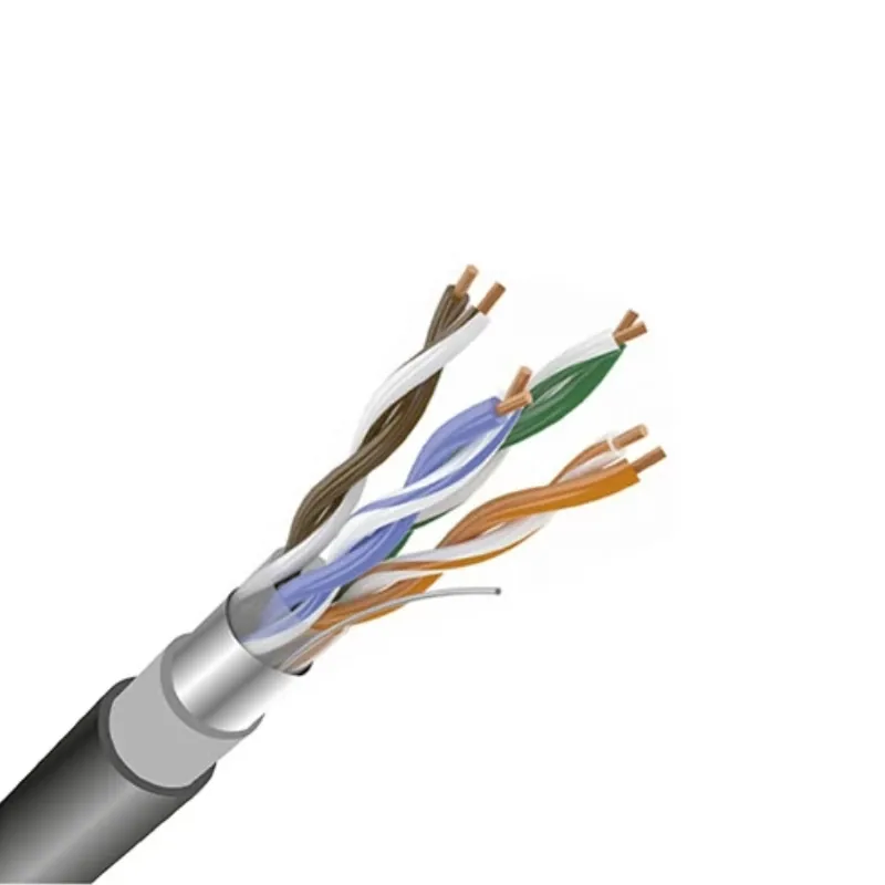 Кабель FTP 4PR 24AWG CAT5e 305м REXANT — сетевой кабель витая пара с экраном из фольги